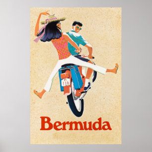 Affiche de voyage des Bermudes