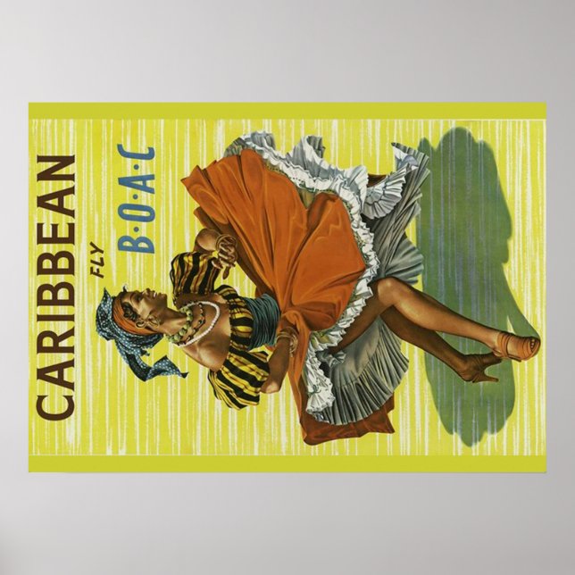 Affiche de voyage des Caraïbes (Devant)