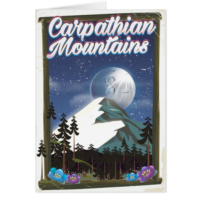 Affiche de voyage des Carpates (Devant)