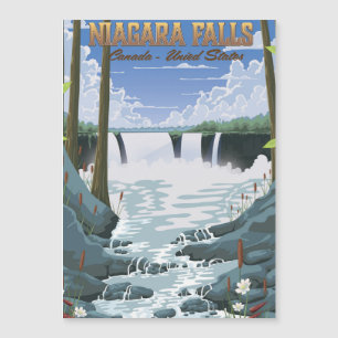 Affiche de voyage des chutes du Niagara