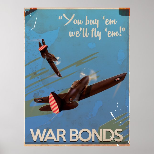 Affiche de voyage des obligations de guerre de la  (Devant)