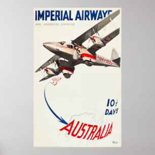 Affiche de voyage d'Imperial Airways