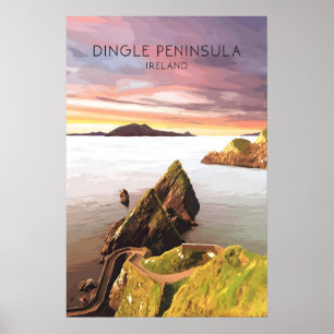 Affiche de voyage Dingle Peninsula Irlande