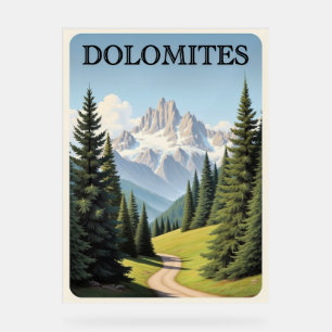 Affiche de voyage Dolomites