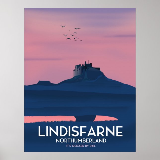 Affiche de voyage du château de Northumberland de  (Devant)