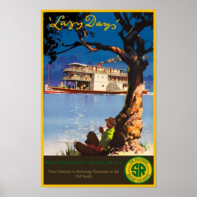 Affiche de voyage du chemin de fer Sud (Devant)