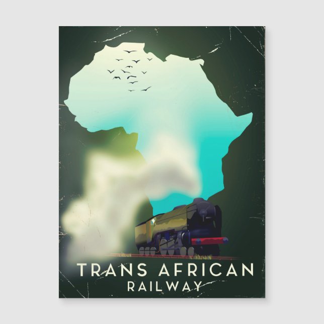 Affiche de voyage du chemin de fer transafricain (Devant)