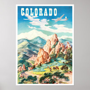 Affiche de voyage du Colorado