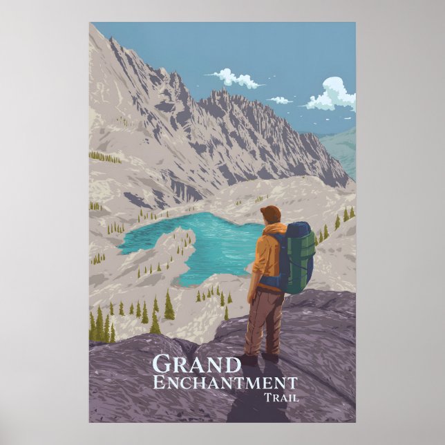 Affiche de voyage du Grand Enchantment Trail (Devant)