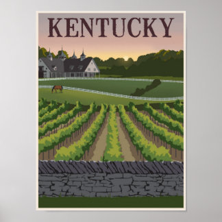 Affiche de voyage du Kentucky