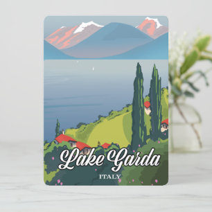 Affiche de voyage du lac de Garde Italie