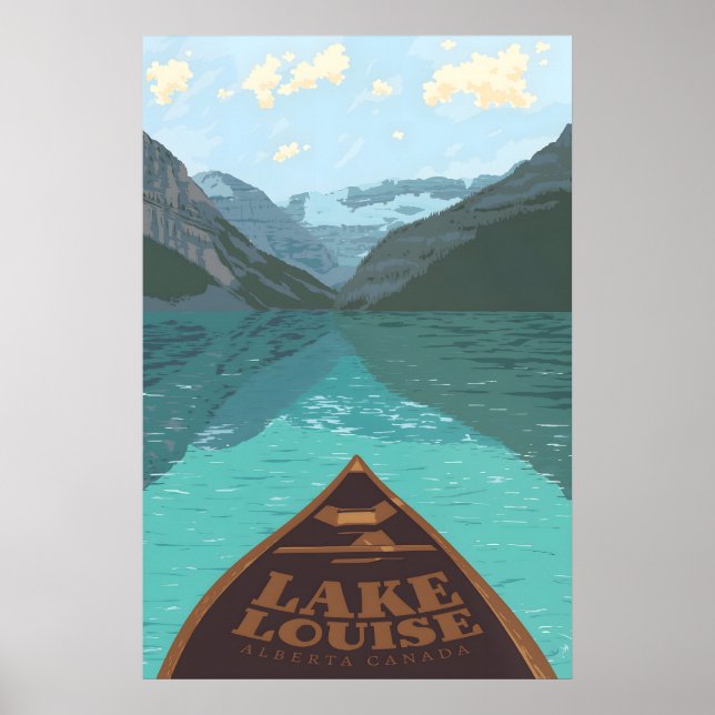 Affiche de voyage du lac Louise Canada (Devant)