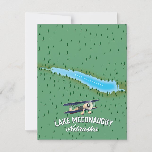 Affiche de voyage du lac McConaughy Nebraska (Devant)