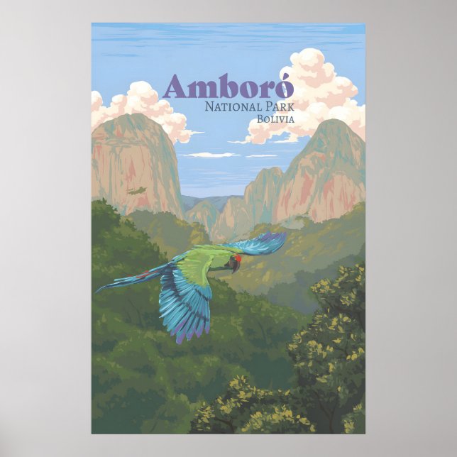 Affiche de voyage du Parc national Amboro (Devant)