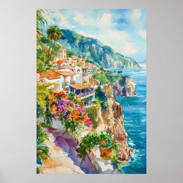 Affiche de voyage du parc national de ski vintage  (Devant)