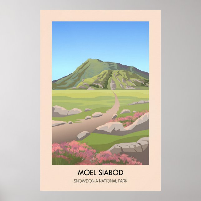 Affiche de voyage du parc national de Snowdonia Mo (Devant)