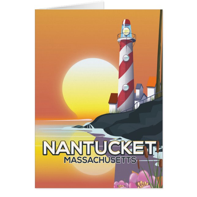 Affiche de voyage du phare de Nantucket Massachuse (Devant)