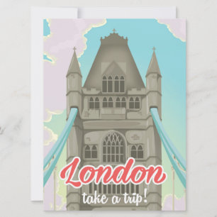 Affiche de voyage du pont de la Tour de Londres