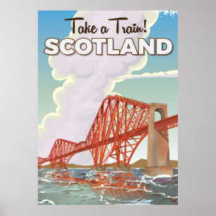 Affiche de voyage du quatrième pont d'Écosse.