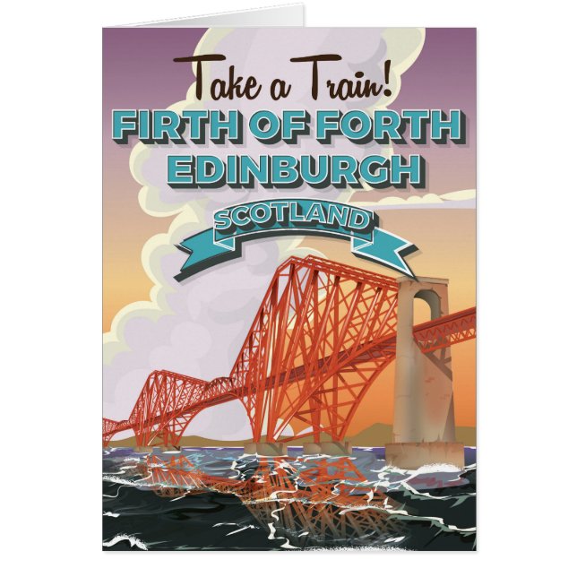 Affiche de voyage du quatrième pont d'Écosse. (Devant)