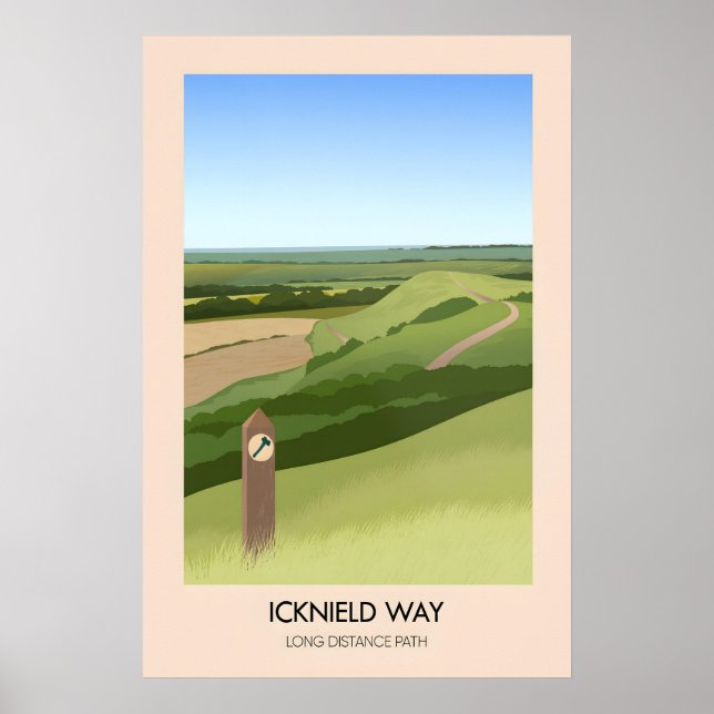 Affiche de voyage du sentier de randonnée Icknield (Devant)