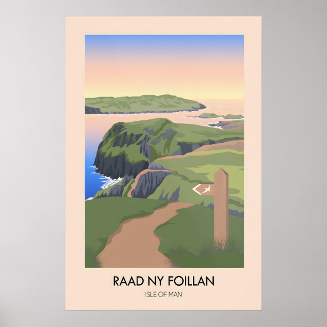 Affiche de voyage du sentier de randonnée Raad ny  (Devant)