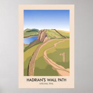 Affiche de voyage du sentier national de randonnée