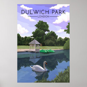 Affiche de voyage Dulwich Park Londres