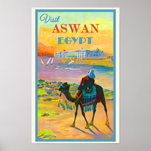 Affiche de voyage Egypte-Assouan