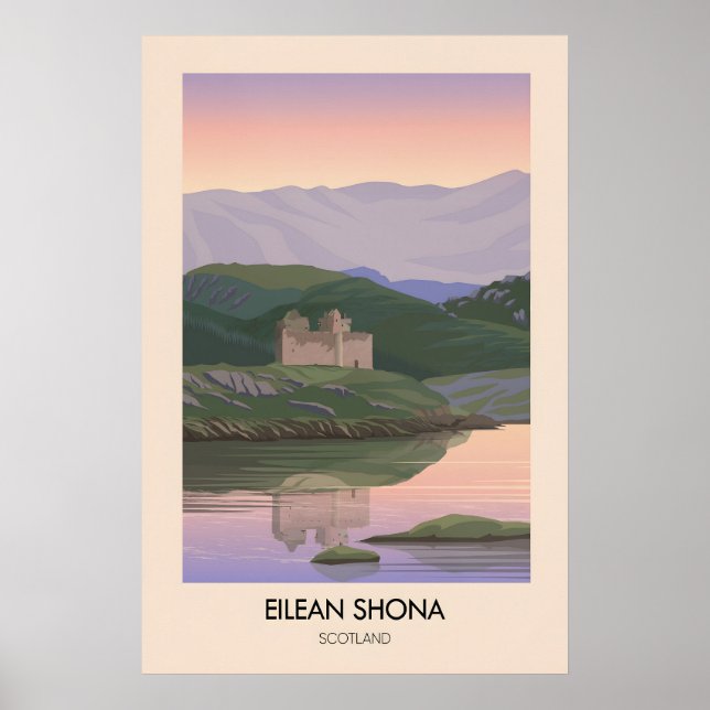 Affiche de voyage Eilean Shona Écosse (Devant)
