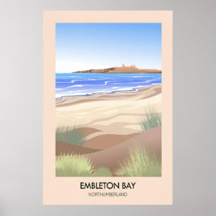Affiche de voyage Embleton Bay Northumberland