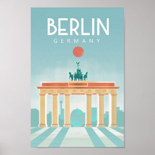 Affiche de voyage en Allemagne de Berlin