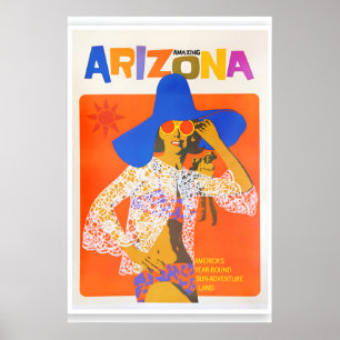 Affiche de voyage en Arizona Impression d'art rétr