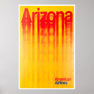 Affiche de voyage en Arizona Impression vintage Ar