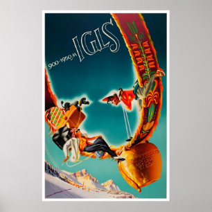 Affiche de voyage en Autriche Tyrol Impression de