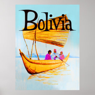 Affiche de voyage en Bolivie