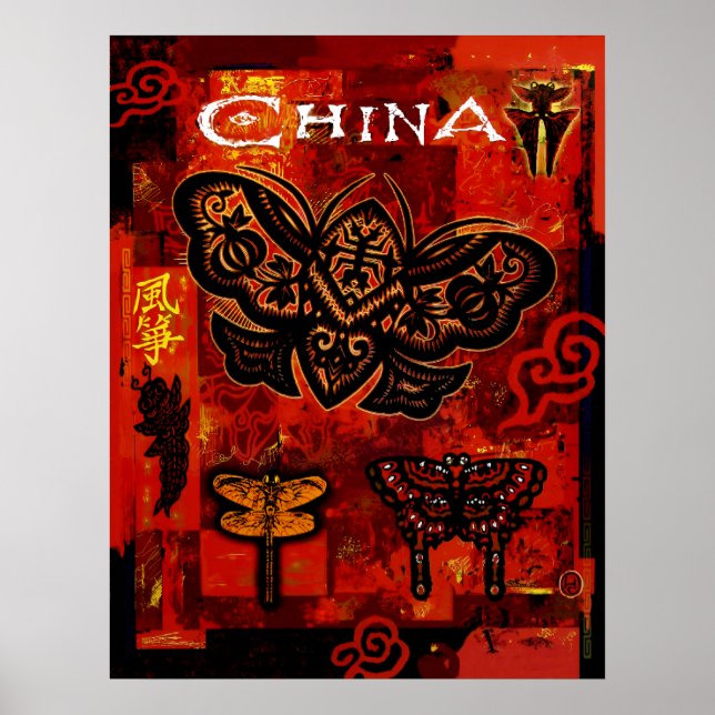 Affiche de voyage en Chine 20x26 (Devant)