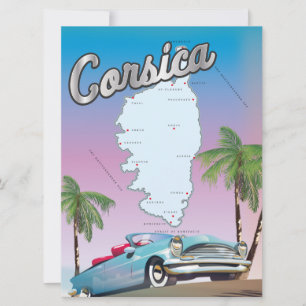 Affiche de voyage en Corse