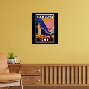 Affiche de voyage en Écosse