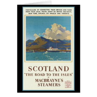 Affiche de voyage en Écosse