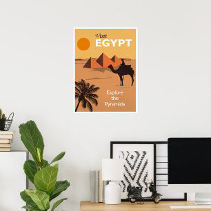 Affiche de voyage en Égypte