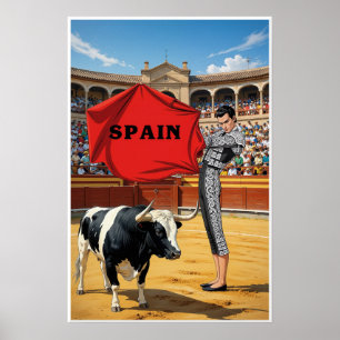 Affiche de voyage en Espagne