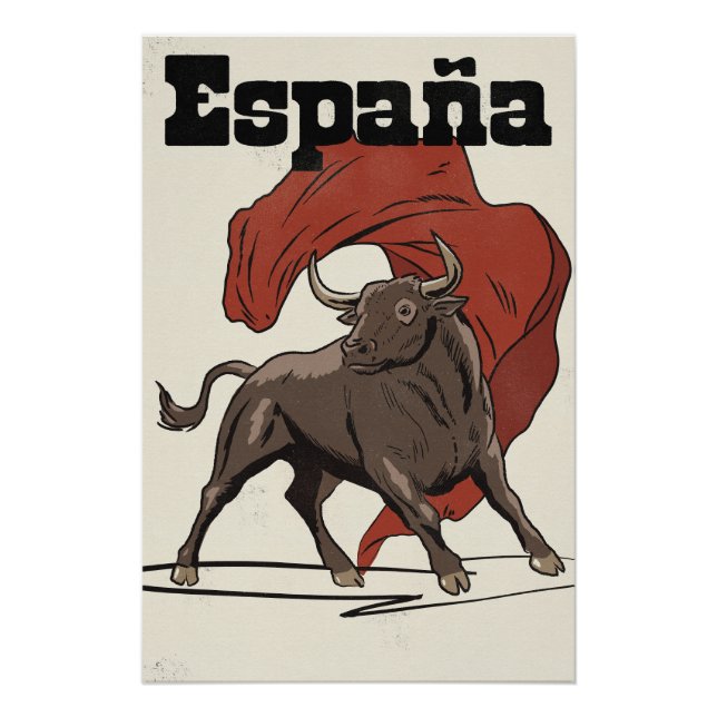 Affiche de voyage en Espagne (Devant)