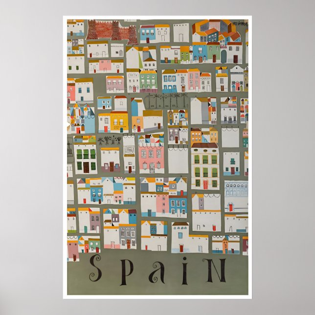 Affiche de voyage en Espagne Art de rue espagnol M (Devant)