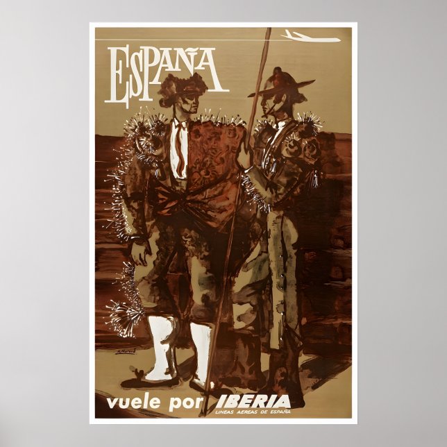 Affiche de voyage en Espagne Art espagnol Impressi (Devant)