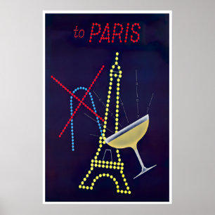 Affiche de voyage en France Art Paris Impression f