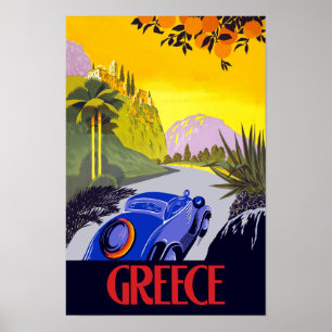 Affiche de voyage en Grèce