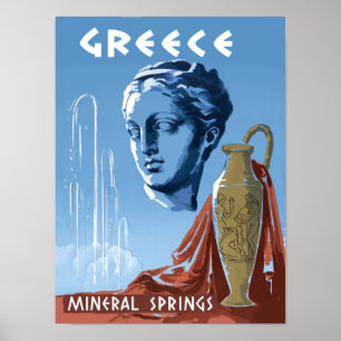 Affiche de voyage en Grèce