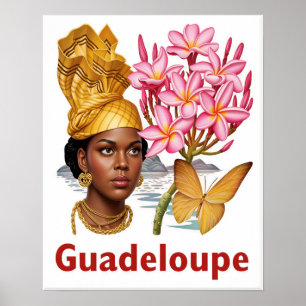 Affiche de voyage en Guadeloupe