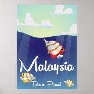 Affiche de voyage en Malaisie